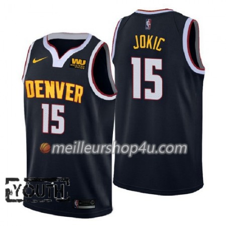 Maillot Basket Enfant Denver Nuggets Nikola Jokic 15 2018-2019 Nike Navy Swingman